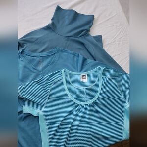 3 North Face REI and Columbia L tops